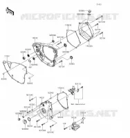 COUVERCLES MOTEUR pour Kawasaki KX250