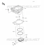 CYLINDRE/PISTON pour Kawasaki KX250