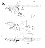 &Eacute;CHAPPEMENT pour Kawasaki KX250