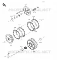 EMBRAYAGE pour Kawasaki KX250