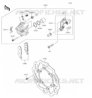 FREIN AVANT pour Kawasaki KX250