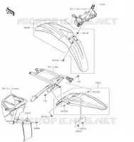 GARDE BOUE pour Kawasaki KX250