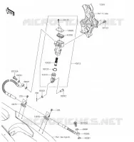 MAITRE CYLINDRE ARRI&Egrave;RE pour Kawasaki KX250