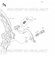 PEDALE DE FREIN pour Kawasaki KX250