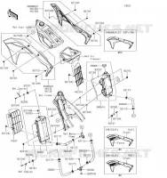 RADIATEUR pour Kawasaki KX250