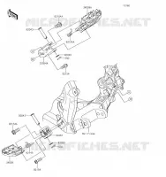 REPOSE PIED pour Kawasaki KX250