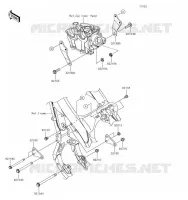 SUPPORT MOTEUR pour Kawasaki KX250