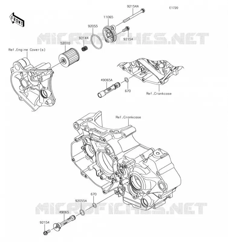 FILTRE &Agrave; HUILE Kawasaki TOUT-TERRAIN 450 2019 KX450  KX450JKF