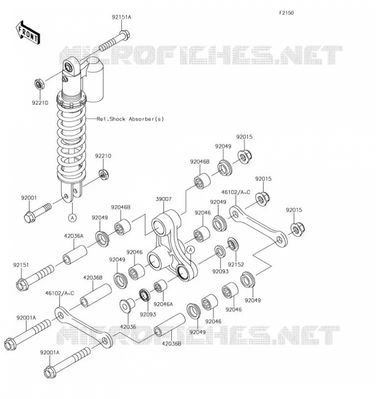 SUSPENSION Kawasaki TOUT-TERRAIN 65 2019 KX65  KX65AKF