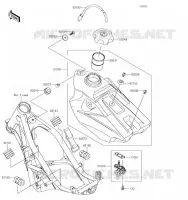 RESERVOIR CARBURANT pour Kawasaki KX85-II