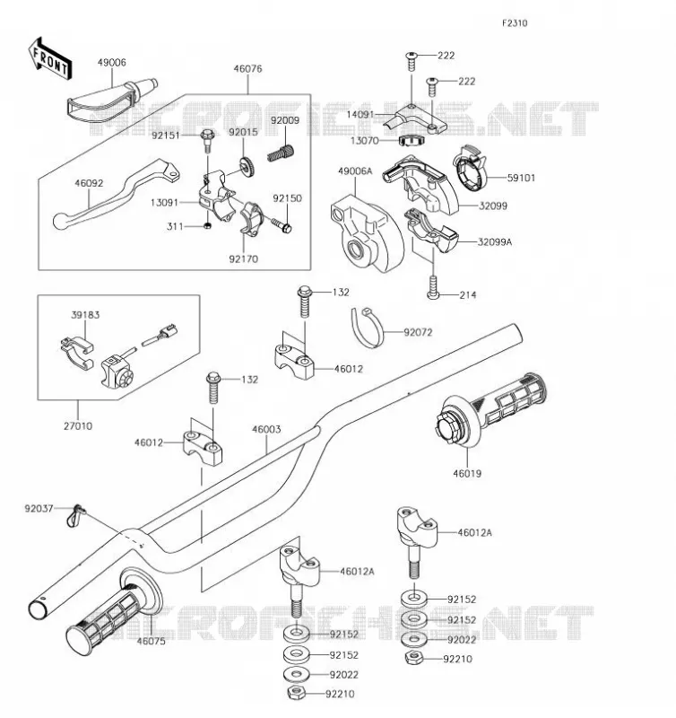 GUIDON Kawasaki TOUT-TERRAIN 85 2019 KX85-II  KX85DKF