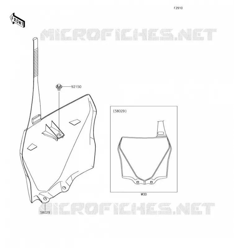 ACCESSOIRE Kawasaki TOUT-TERRAIN 85 2019 KX85-II  KX85DKF
