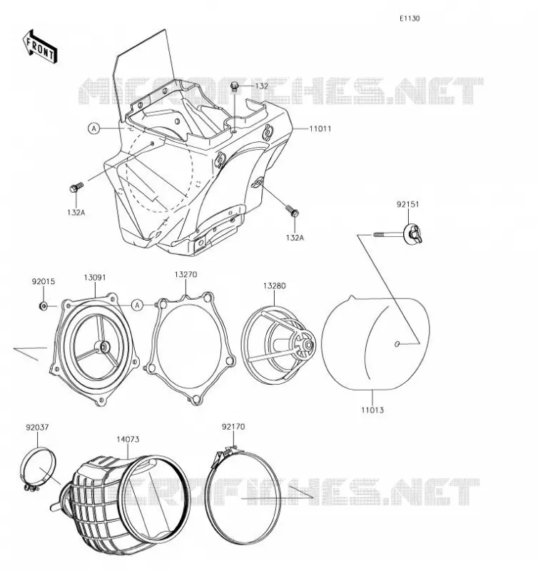 FILTRE A AIR Kawasaki TOUT-TERRAIN 85 2019 KX85-II  KX85DKF