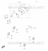 FEUX ARRI&Egrave;RE(S) pour Kawasaki KFX50