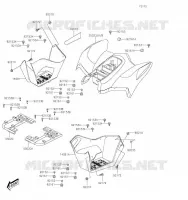 GARDE BOUE ARRI&Egrave;RE pour Kawasaki KFX50