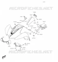 GARDE BOUE AVANT pour Kawasaki KFX50