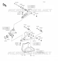 AMORTISSEUR AVANT pour Kawasaki BRUTE FORCE 750 4X4I EPS