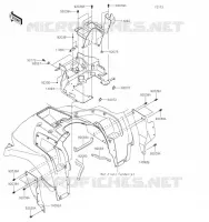 BAVETTE pour Kawasaki BRUTE FORCE 750 4X4I EPS