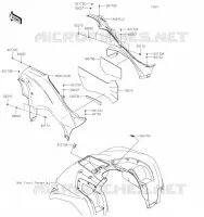 CACHE LAT&Eacute;RAL pour Kawasaki BRUTE FORCE 750 4X4I EPS