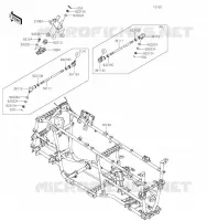 CH&Acirc;SSIS pour Kawasaki BRUTE FORCE 750 4X4I EPS