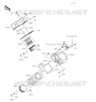 CYLINDRE/PISTON pour Kawasaki BRUTE FORCE 750 4X4I EPS