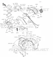 GARDE BOUE AVANT pour Kawasaki BRUTE FORCE 750 4X4I EPS