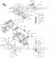 PIECE DE CADRE (COUVERTURE) pour Kawasaki BRUTE FORCE 750 4X4I EPS