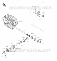 PIGNON CONIQUE AVANT pour Kawasaki BRUTE FORCE 750 4X4I EPS