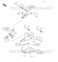 AMORTISSEUR AVANT pour Kawasaki BRUTE FORCE 750 4X4I EPS