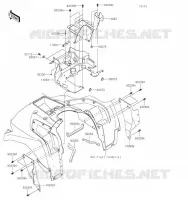 BAVETTE pour Kawasaki BRUTE FORCE 750 4X4I EPS