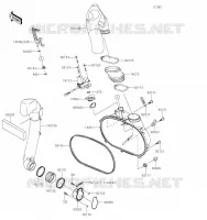 COUVERCLE CONVERTISSEUR pour Kawasaki BRUTE FORCE 750 4X4I EPS