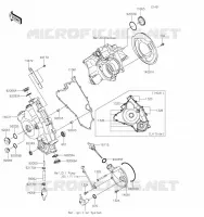 COUVERCLES MOTEUR pour Kawasaki BRUTE FORCE 750 4X4I EPS