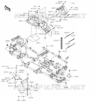 PIECE DE CADRE (COUVERTURE) pour Kawasaki BRUTE FORCE 750 4X4I EPS