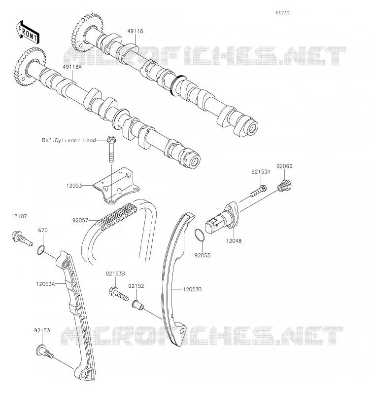 ARBRE A CAME/TENDEUR Kawasaki JET SKI 1500 2020 JET SKI SX-R  JS1500ALF