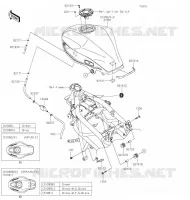 RESERVOIR CARBURANT pour Kawasaki Z125