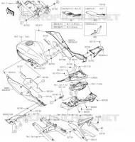 CACHE LAT&Eacute;RAL/GARDE CHAINE pour Kawasaki Z125