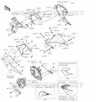 CARENAGE INFERIEUR pour Kawasaki Z125