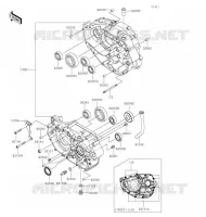 CARTER MOTEUR(S) pour Kawasaki Z125