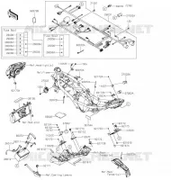 CHASSIS EQUIPMENT ELECTRIQUE pour Kawasaki Z125
