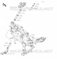 CH&Acirc;SSIS pour Kawasaki Z125