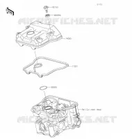 COUVRE CULASSE pour Kawasaki Z125