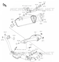 &Eacute;CHAPPEMENT pour Kawasaki Z125