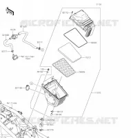 FILTRE A AIR pour Kawasaki Z125