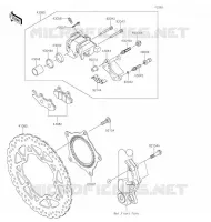 FREIN AVANT pour Kawasaki Z125