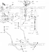MAITRE CYLINDRE ARRI&Egrave;RE pour Kawasaki Z125