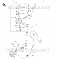 MAITRE CYLINDRE AV pour Kawasaki Z125