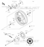 MOYEU ARRIERE pour Kawasaki Z125