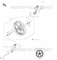 MOYEU AVANT pour Kawasaki Z125