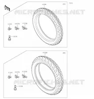 PNEUS pour Kawasaki Z125