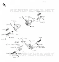 REPOSE PIED pour Kawasaki Z125